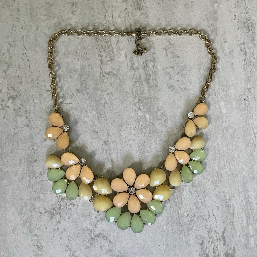 Floral statement necklace